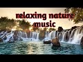 Beautiful amazing river nature background and relaxing romantic music canal stream nature