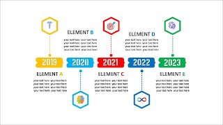 140-  Create 5 Step Rectangular Timeline /Slide Template/PPT Template/Graphic Design