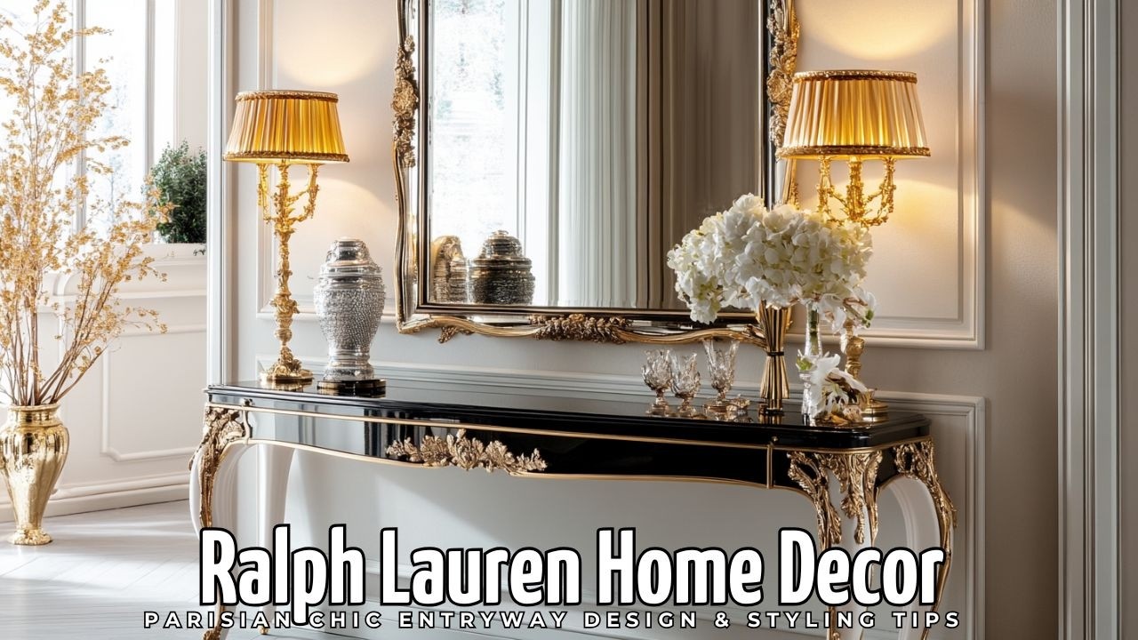 Ralph Lauren Home Decor | Parisian Chic Entryway Design & Styling Tips ...