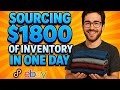 My Biggest Sourcing Day Yet — $1800 of Inventory in One Trip!