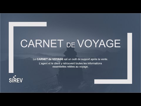 SIREV- CARNET DE VOYAGE