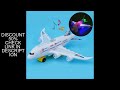 Electronic Aeroplane Toy with Music &amp; Light Airplane Toy Electric Detachable Plane Toys Autopilot Au