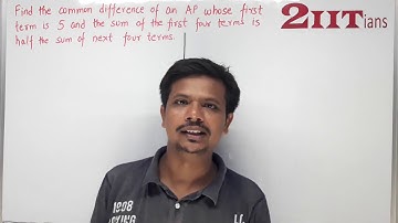 AP & GP Ex9.3 Bonus4 Class X ICSE | IIT JEE Find the common difference of an A.P