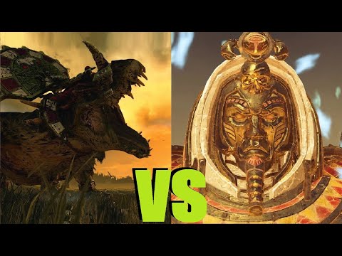 Видео: Дикий жуткий завр vs Некросфинкс: Total War Warhammer 3. Immortal Empires. тесты юнитов v 4.2.3