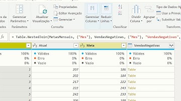 Power Query - Como combinar dados de 2 tabelas (NestedJoin)?