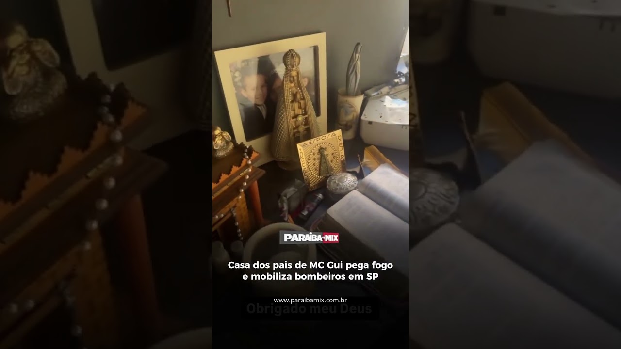 Casa dos pais de MC Gui pega fogo e mobiliza bombeiros em SP