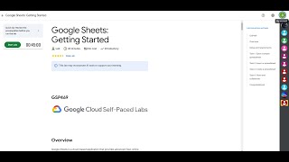Google Sheets: Getting Started | Arcade2025 #GSP469#arcade#goolgecloud#solution