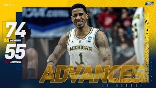Michigan vs Montana: First Round NCAA Tournament Extended Highlights