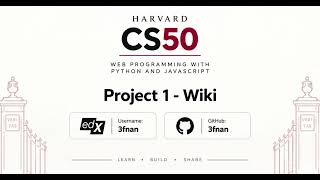 CS50W Project 1 – Wiki | Encyclopedia Web App
