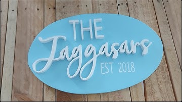 Wooden name signs | Scroll saw words | 3D wooden signs