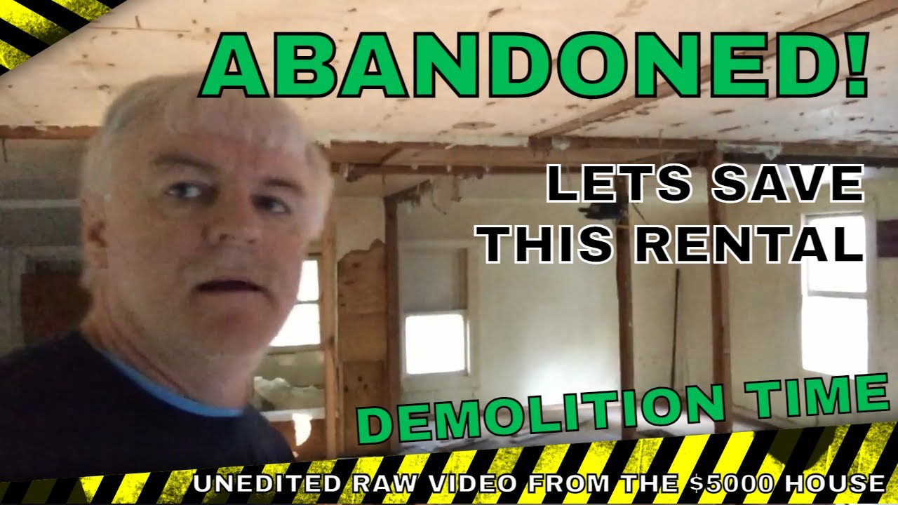RAW - EP4 $5000 HOUSE Rental Property Unedited Footage Remodeling House