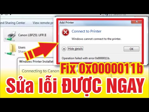 Sửa lỗi Windows không thể kết nối với máy in | Khắc phục lỗi 0x0000011b