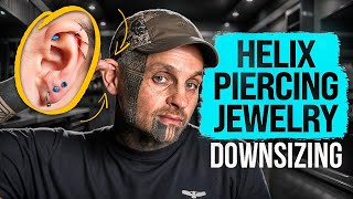 Downsizing Helix Piercing Jewelry | UrbanBodyJewelry.com