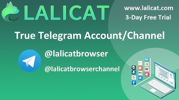 Lalicat Browser True Telegram Account and Channel