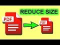 How To Reduce Size PDF file Without Losing Quality - Compress PDF document