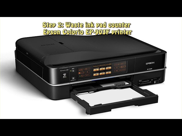 Reset Epson Colorio EP 903F Waste Ink Pad Counter - YouTube