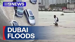 Dubai hit with nearly two years worth of rain in a single day | 9 News Australia