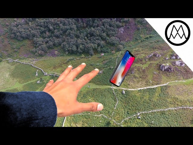 iPhone X Helicopter 1200ft Drop Test!! + Mous Case Review