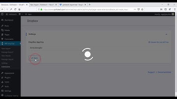 WordPress Import Export Plugin Import file from dropbox