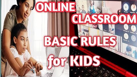 Online Classroom Rules for Kindergarten | Virtual classroom basic etiquette | Digital classroom Rule