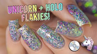 Holo Unicorn Flakes &amp; Holo Chrome Pigments? This is NOT a Drill!