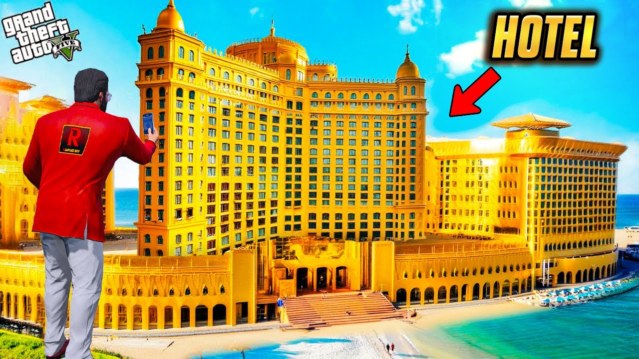 GTA 5 : Franklin & Shinchan🤣 Start a HOTEL😱Full Fun #gta5 #rampageboy #bommalu