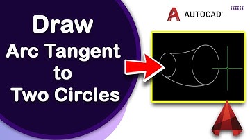 How to draw an arc tangent between two circles in AutoCAD