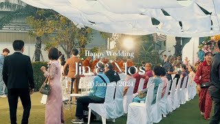 [VLOG] Wedding Day P’Jin & P’ Mos | ทำบุญ, แห่ขันหมาก, สวมแหวน, งานเลี้ยง 👰‍♀️💖🤵l Phinong Sara Ei