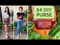 DIY: How I crafted an ultra-versatile red leather purse from a dumped couch + 5 ways to wear it!