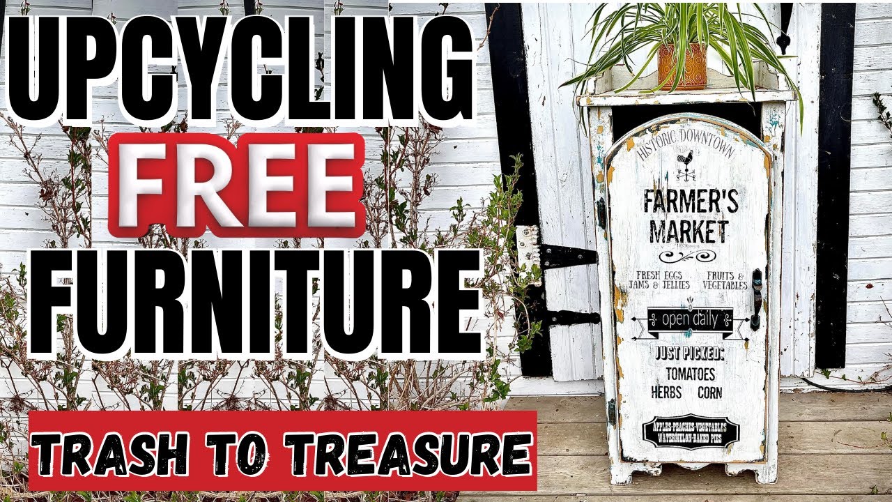Upcycling FREE Furniture / Trash to Treasure Dump Find / Farmhouse