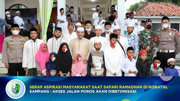 SERAP ASPIRASI MASYARAKAT ROBATAL, BUPATI SAMPANG : AKSES JALAN POROS AKAN DIBETONISASI