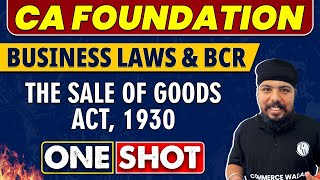 The Sale Of Goods Act, 1930 in One Shot | CA Foundation | Law & BCR 🔥
