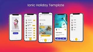 TRAVEL starter template with login, signup and onboarding page: IONIC, capacitor, cordova.