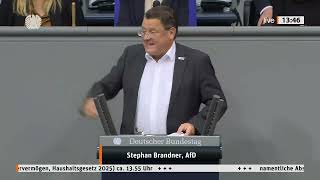Aktuell Rede Stephan Brandner Afd Am 18.September Im Deutschen Bundestag In Berlin.