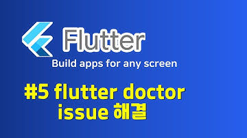 플러터 ( flutter ) - 5.  [실습] flutter doctor issue 해결