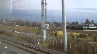 常磐線E501系車窓走行音 友部→内原 Joban Line Tomobe → Uchihara