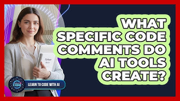 What Specific Code Comments Do AI Tools Create?