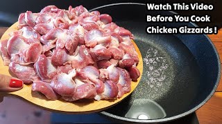 Watch This Video Before You Cook Chicken Gizzards!! Easy and delicious