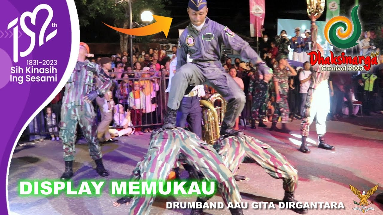 DISPLAY MEMUKAU - DRUMBAND GITA DIRGANTARA AAU HUT KAB GUNUNGKIDUL