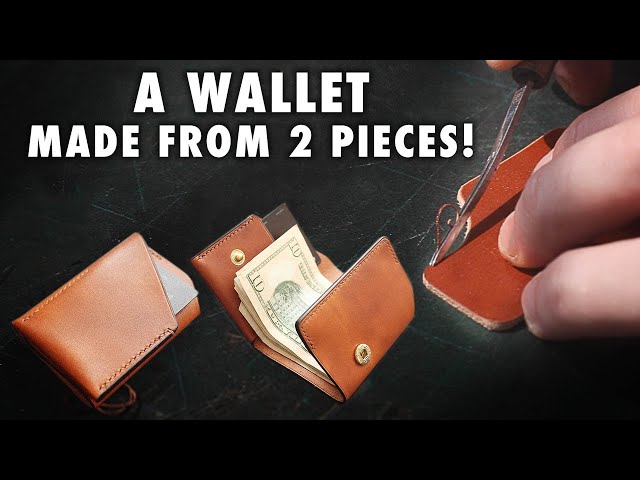 How To Make A Handmade Wallet Using EXOTIC LEATHER - Leather Craft Tutorial  