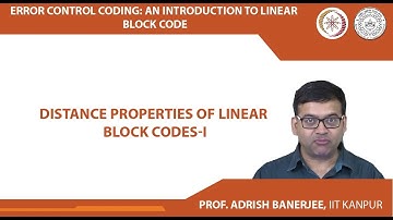 Distance Properties of Linear Block Codes-I