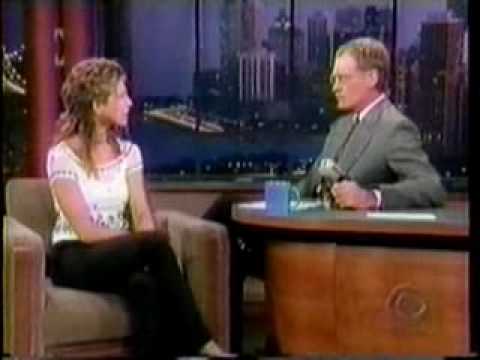 Jennifer Aniston and David Letterman     1998