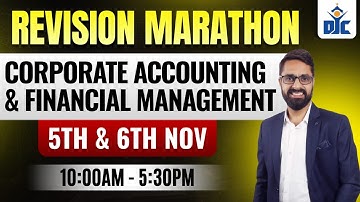 CS EXECUTIVE GROUP - 1 | CAFM(FM) REVISION MARATHON | DEC 2025 | CFA VISHAL RAMCHANDANI | DJC INDORE