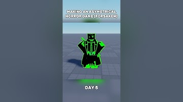 Day 5 of Making an Asymmetrical Horror Game (like forsaken) #devlog #roblox #robloxdev #forsaken