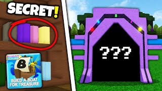 BOOK CODE SECRET UPDATE you MISSED!! | Build a boat for Treasure ROBLOX