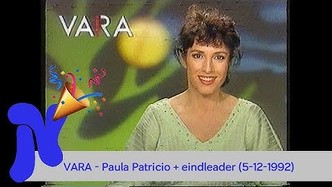 VARA - Afkondiging Paula Patricio en eindleader (5-12-1992)