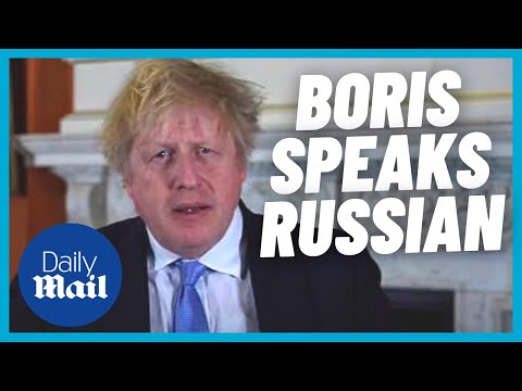 Boris Johnson speaks RUSSIAN: Ukraine war 'nothing short of a tragedy'