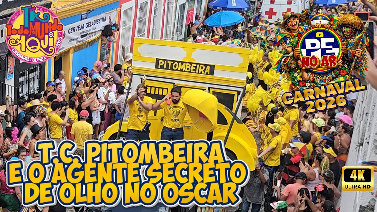 [CARNAVAL 2026] O AGENTE SECRETO DO FREVO! VEJA O DESFILE ÉPICO DA PITOMBEIRA DOS QUATRO CANTOS