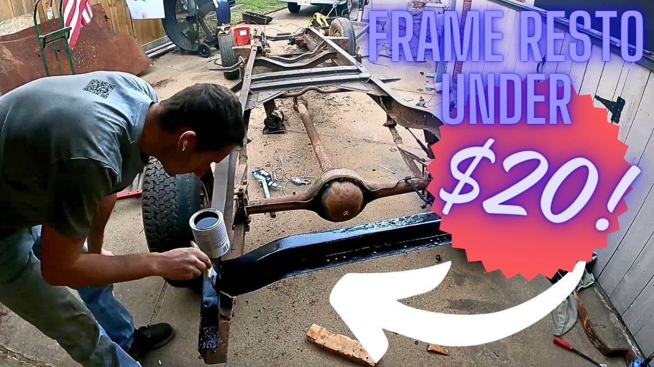 Can We PAINT My Truck Frame for UNDER 20?? DIY Budget Frame