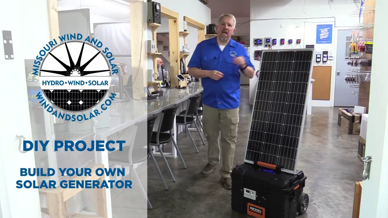 DIY Solar Generator Missouri Wind and Solar YouTube